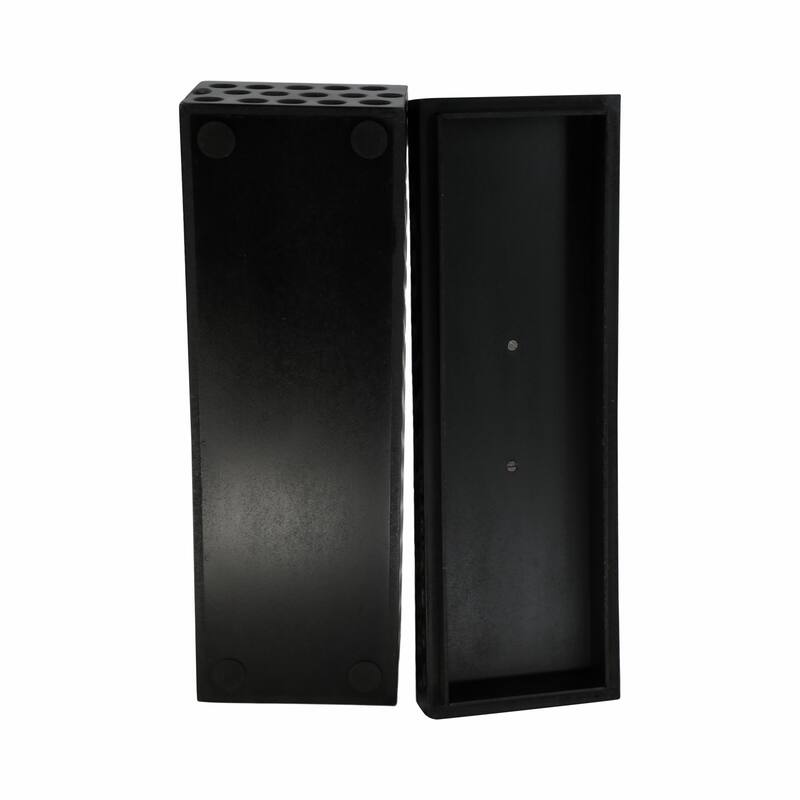 Sculptural Decorative Box with Lid and Gold Accent Handle - 7"