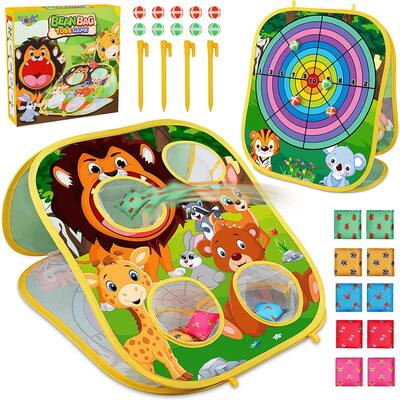 Animal Bean Bag Toss Game Toy Outdoor/Indoor Game for Kids