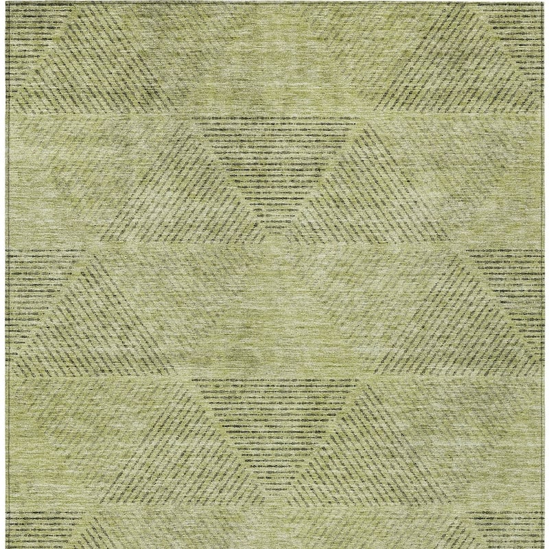 HomeRoots Geometric Transitional Rectangle Outdoor Rug