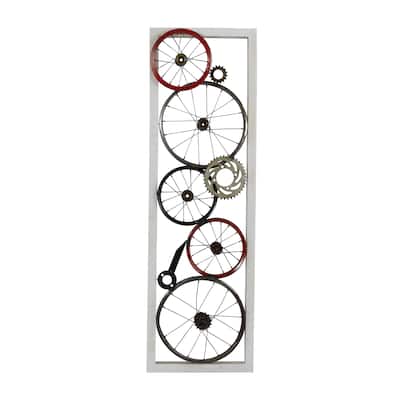 Metal Bike Wall Decor - White - Roche River Decor