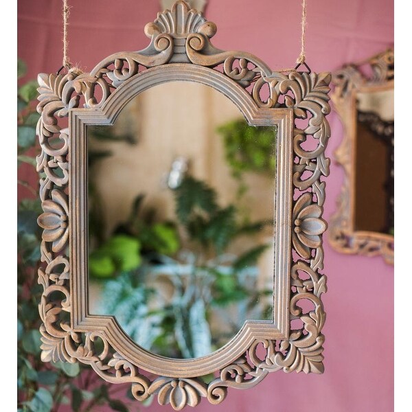 RusticReach French Palace Style Carving Frame Wall Mirror Overstock