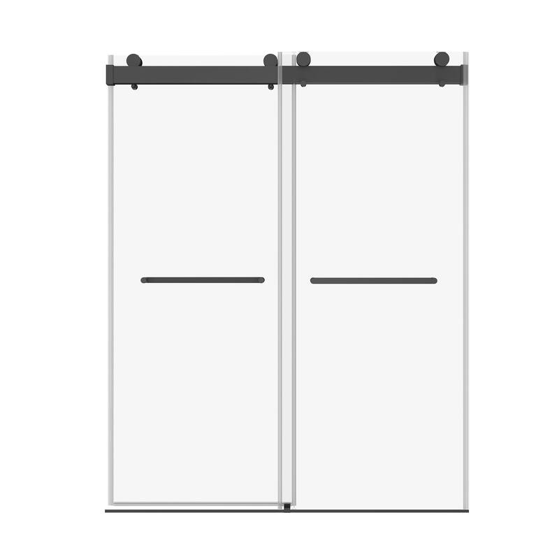 48/60/72 inch Double Sliding Frameless Shower Door