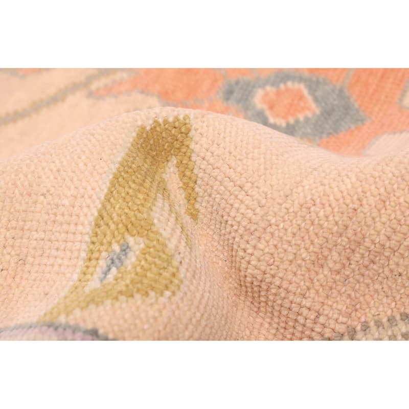 ECARPETGALLERY Hand-knotted Modern Oushak Light Copper Wool Rug - 8'11 x 11'10