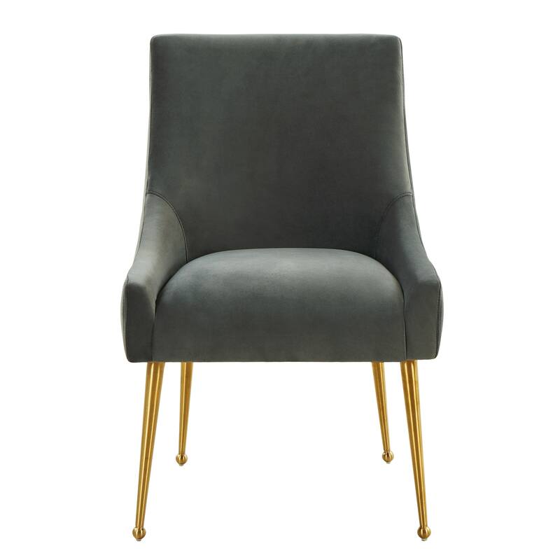 Irina Dining Chair Velvet Side Chair with Stainless Steel Leg