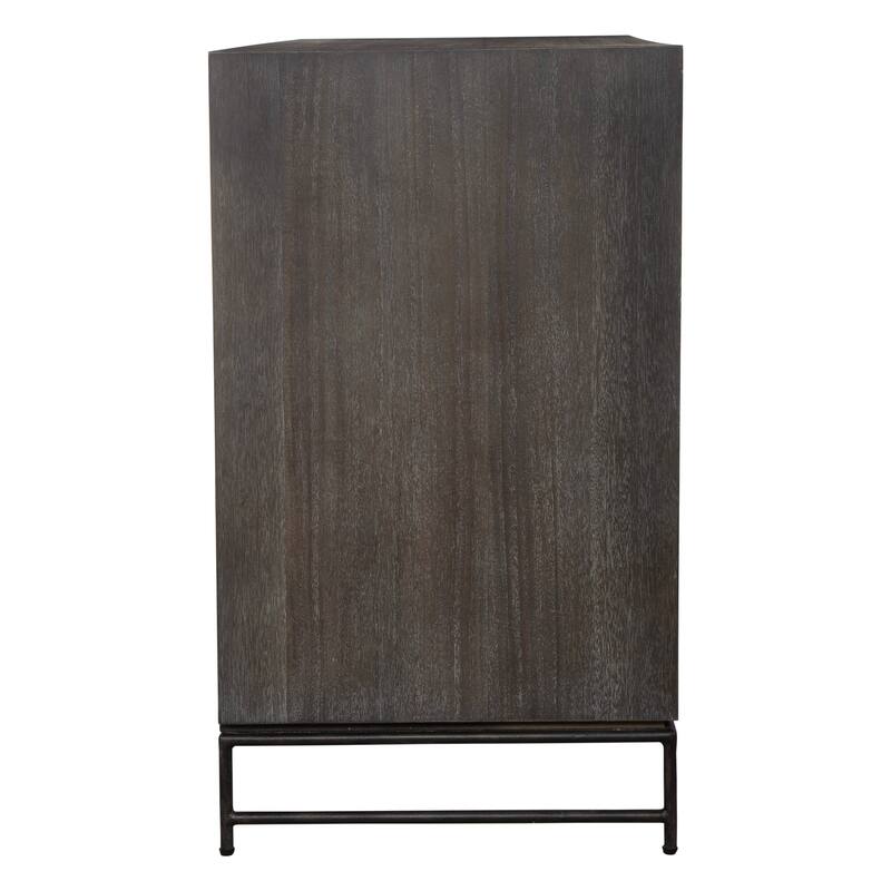Uttermost 24671 Knox 36" Wide 3 Drawer Acacia Veneer Dresser