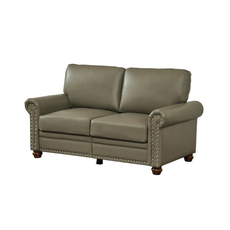Double Seat Storage Couch PU Leather Loveseat Sofa