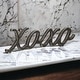 preview thumbnail 8 of 10, Black Cast Iron Table Decor - XOXO