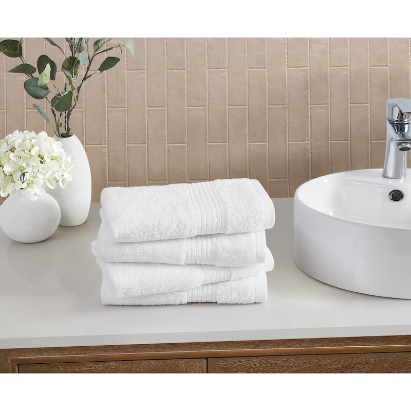 Cannon Cotton TENCEL™ Towel - Same Size Set - White - 4 Hand Towels