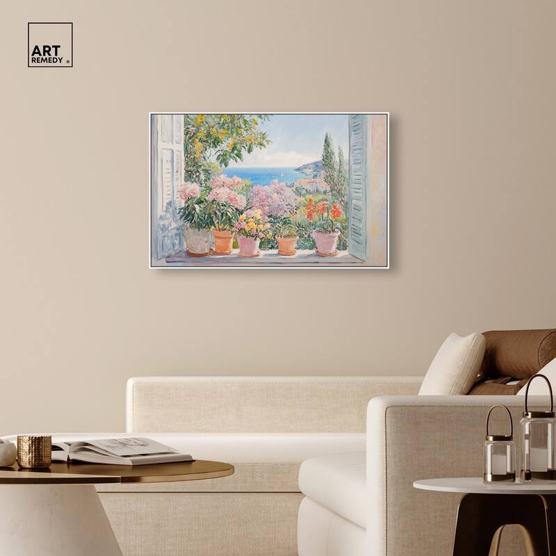 Mediterranean Blooms Canvas by Art Remedy