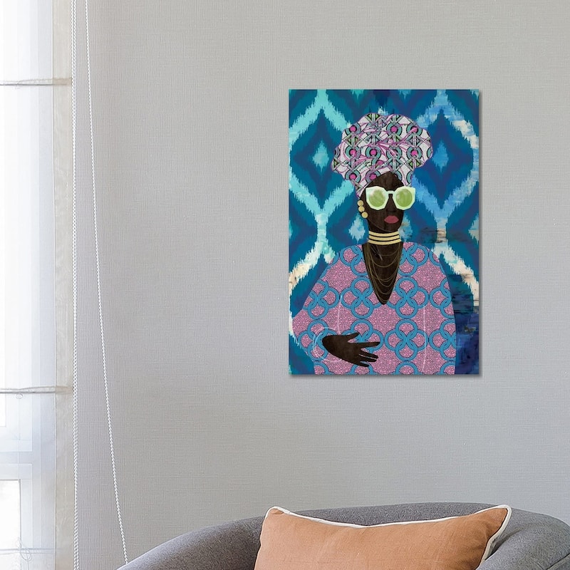 iCanvas "Modern Turban Queen I" by Nikki Chu Canvas Print - 26x18x1.5