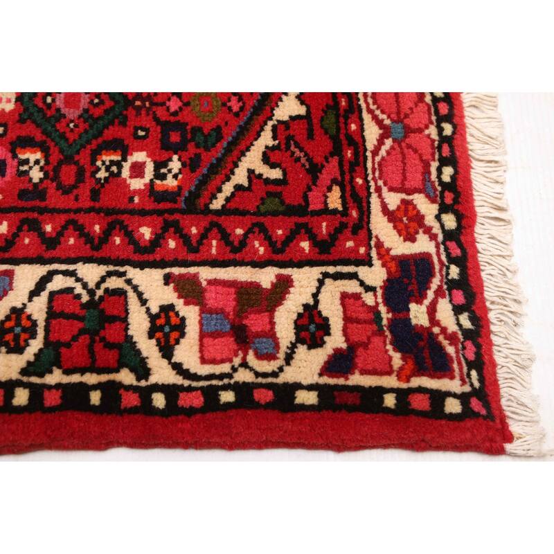 ECARPETGALLERY Hand-knotted Andelz Red Wool Rug - 2'11 x 9'7