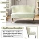 preview thumbnail 2 of 114, HULALA HOME Monica Modern Velvet Curved Tufted Back Loveseat with Metal Tapered Legs