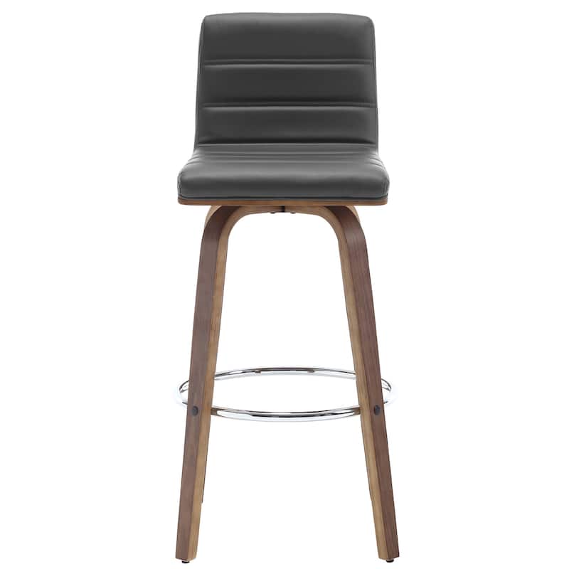 Faux Leather Upholstered Swivel Bar Stools, Counter Stool