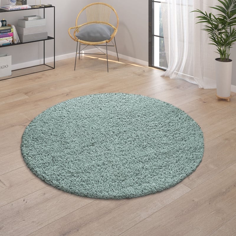 Plain Shag Rug For Living Room or Bedroom in pastell colors