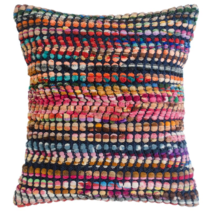 Sevita Multicolored Bohemian Geometric Throw Pillow