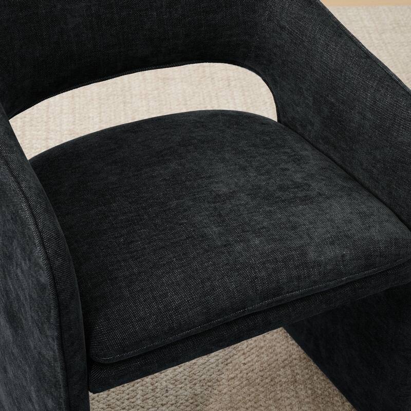 19" Seat Height Upholstered Fabric Dining Armchair (Set of 4)