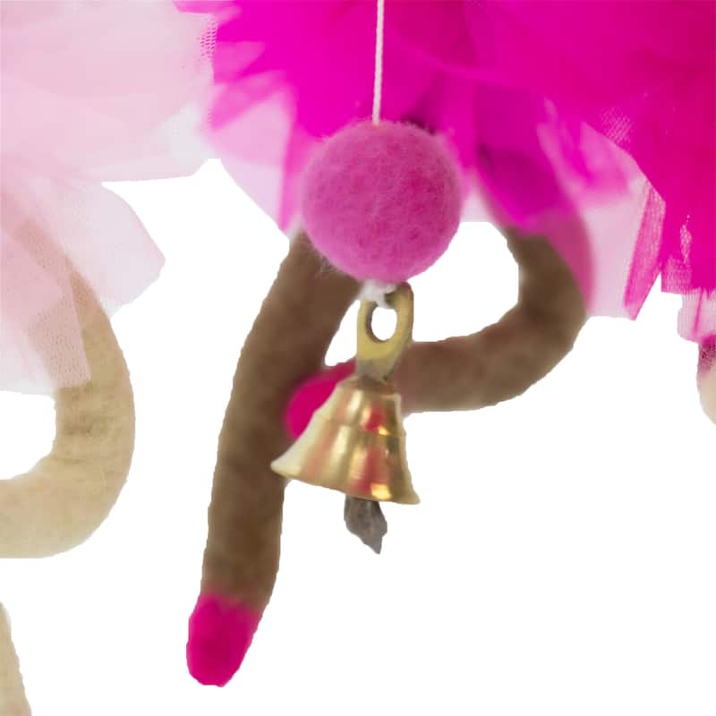 Handmade Pink Ballerina Felt Nursery Mobile
