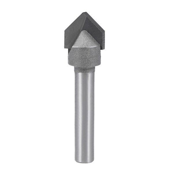 Router Bit 1/4 Shank 1/2 inch Dia 90 Degrees V Type End Mill, Carbide