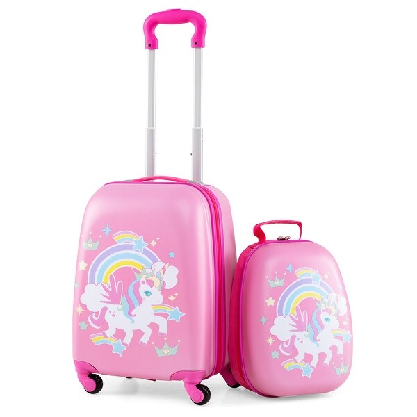Kids Luggage Set with Backpack, 18undefined Carry-On Suitcase with