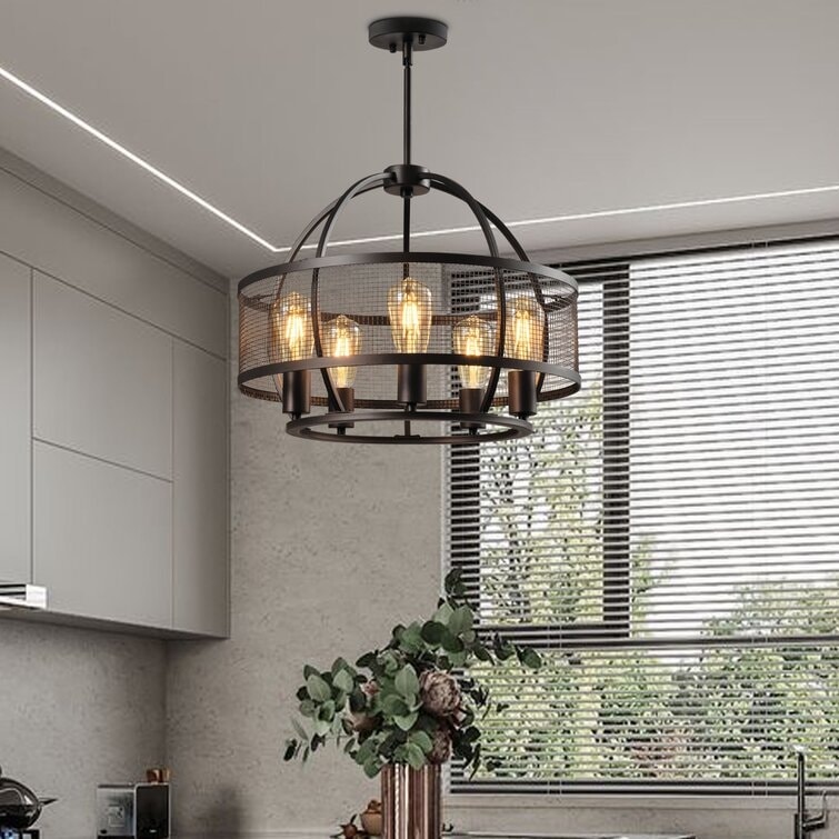 Maxax 5 - Light Unique Drum Chandelier