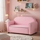 preview thumbnail 10 of 8, Gymax Kids Sofa Armrest Chair Lounge Couch Wood Construction Storage