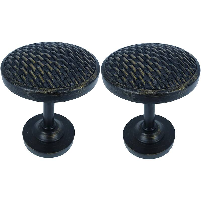 MERIVILLE Set of 2 Woven Window Drapery Medallion Holdbacks