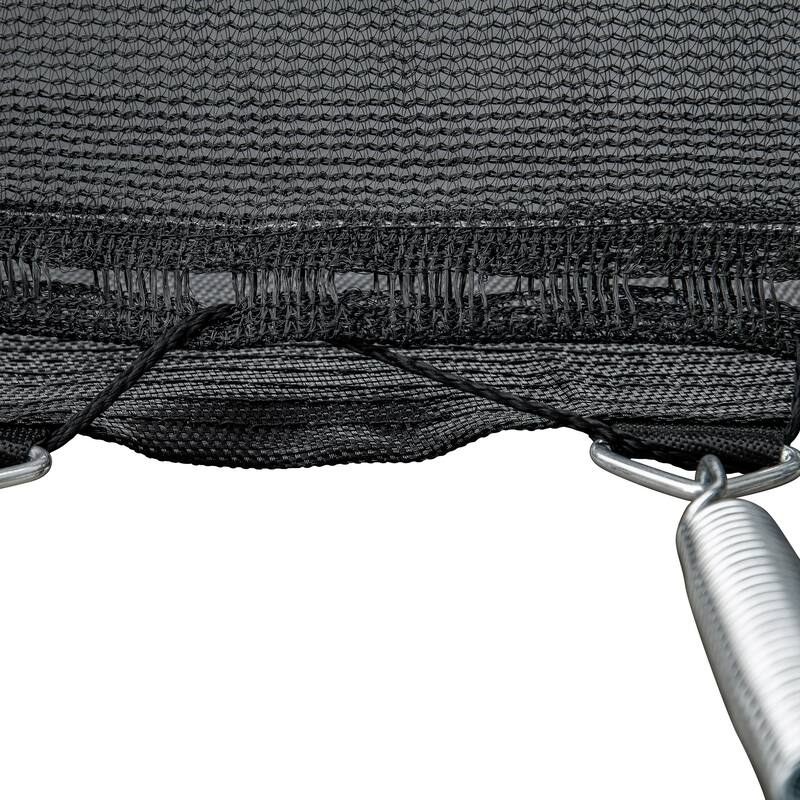 Recreational Trampoline - Basketball Hoop, Safety Enclosure Net, Ladder, Outdoor Use - Blue - 141.7