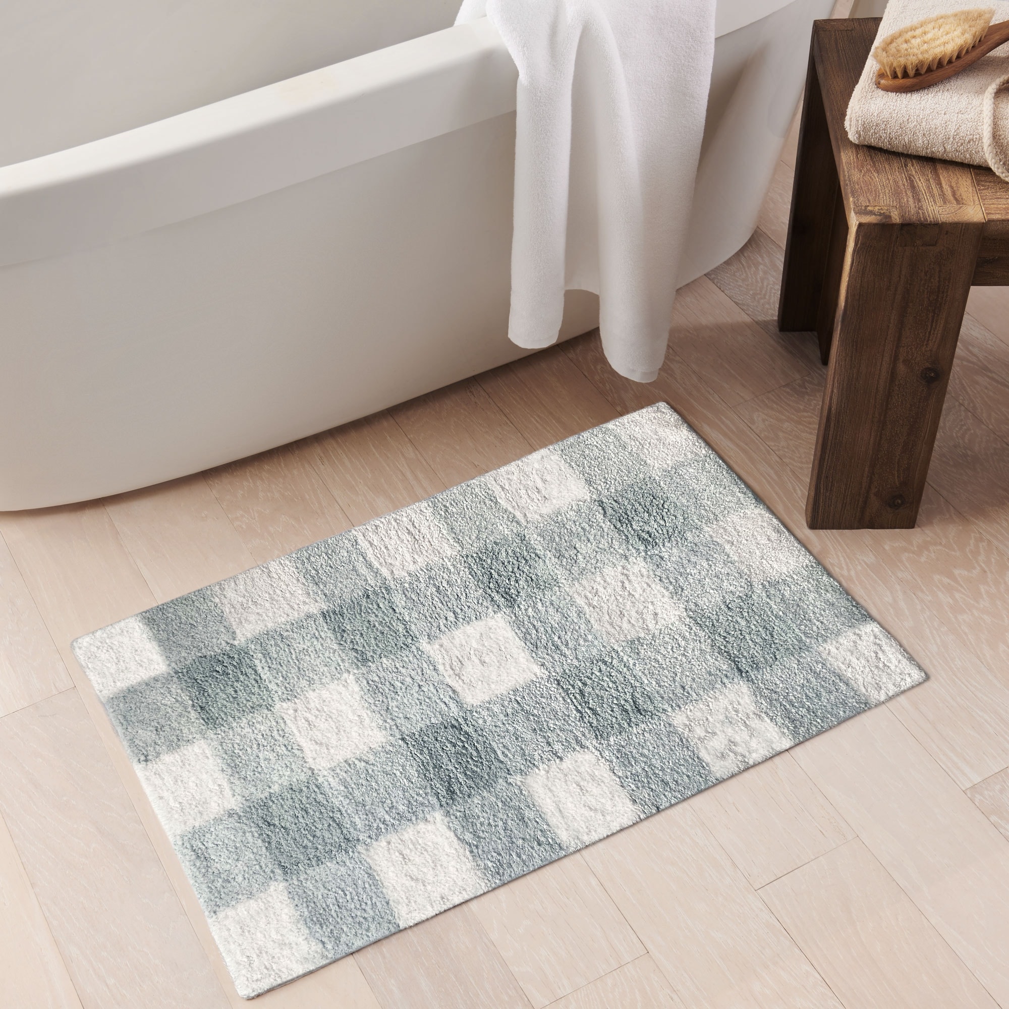 Farmhouse Living Buffalo Check Bath Rug - Bed Bath & Beyond - 33140922