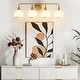 preview thumbnail 72 of 151, Modern Vanity Lights Dimmable Bathroom Light Fixtures with Glass Shade