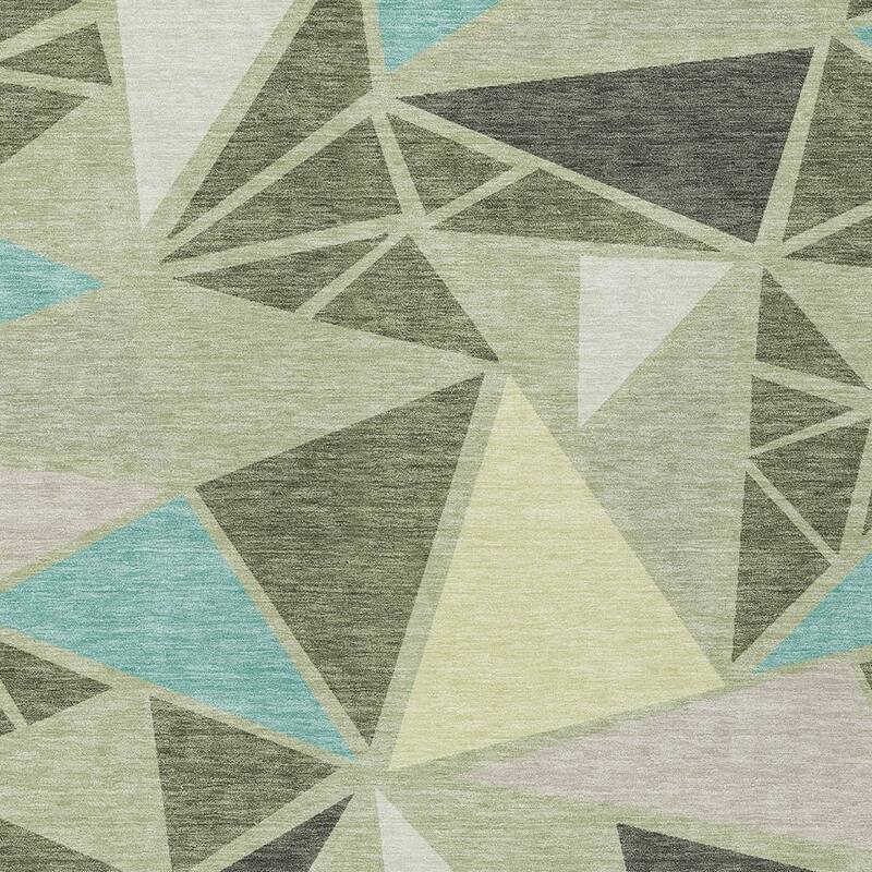 HomeRoots Geometric Transitional Rectangle Outdoor Rug