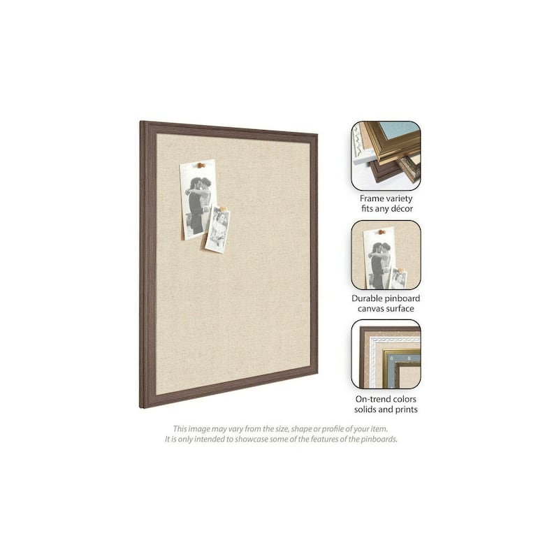 Kate and Laurel Pinboard Neutral Linen