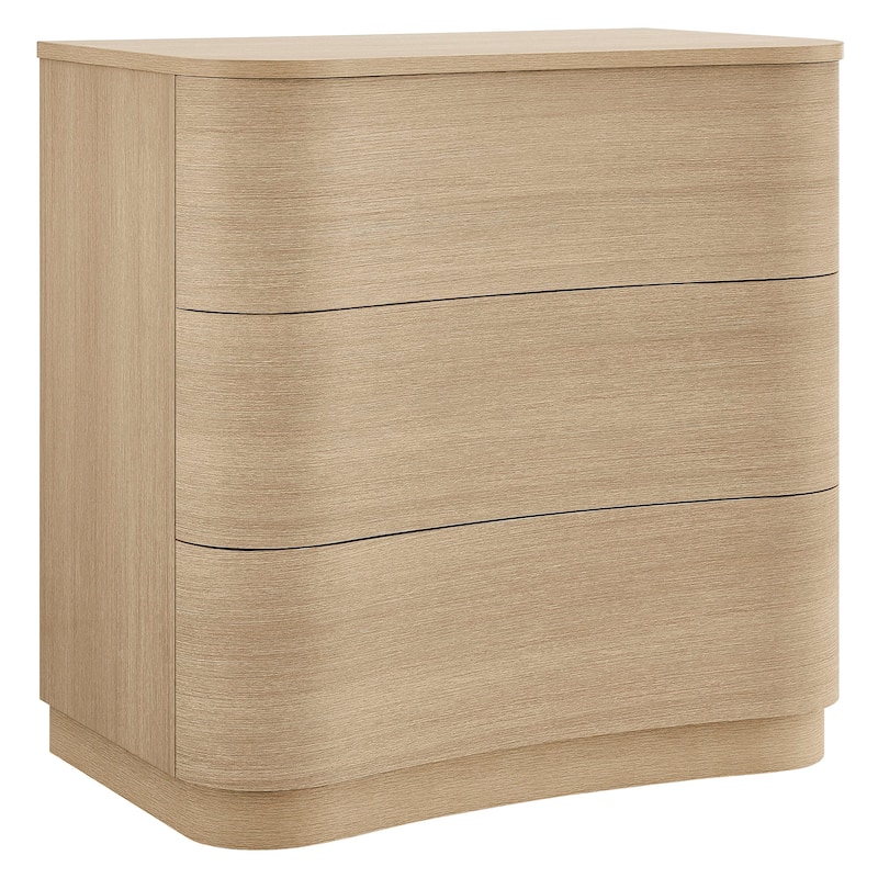 Mirae 3-Drawer Curved Compact Dresser