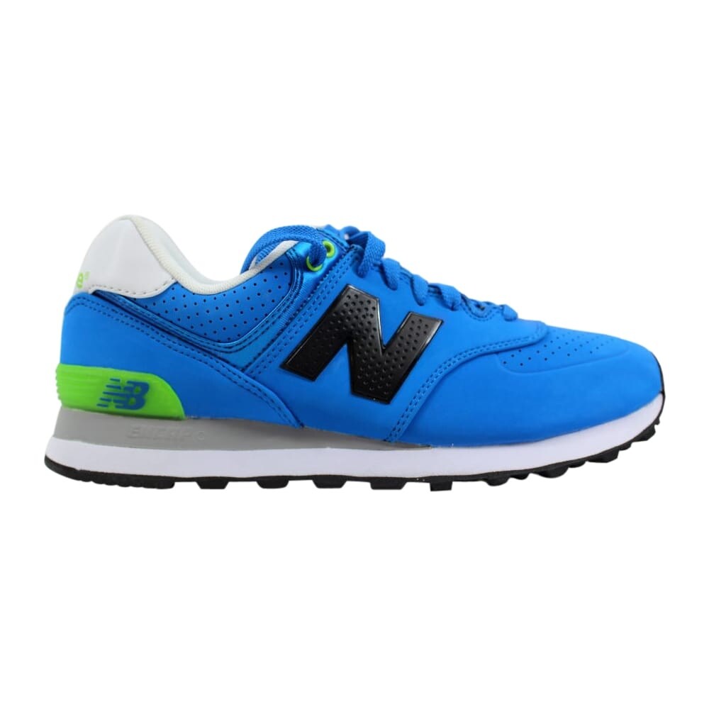 blue and green new balance 574