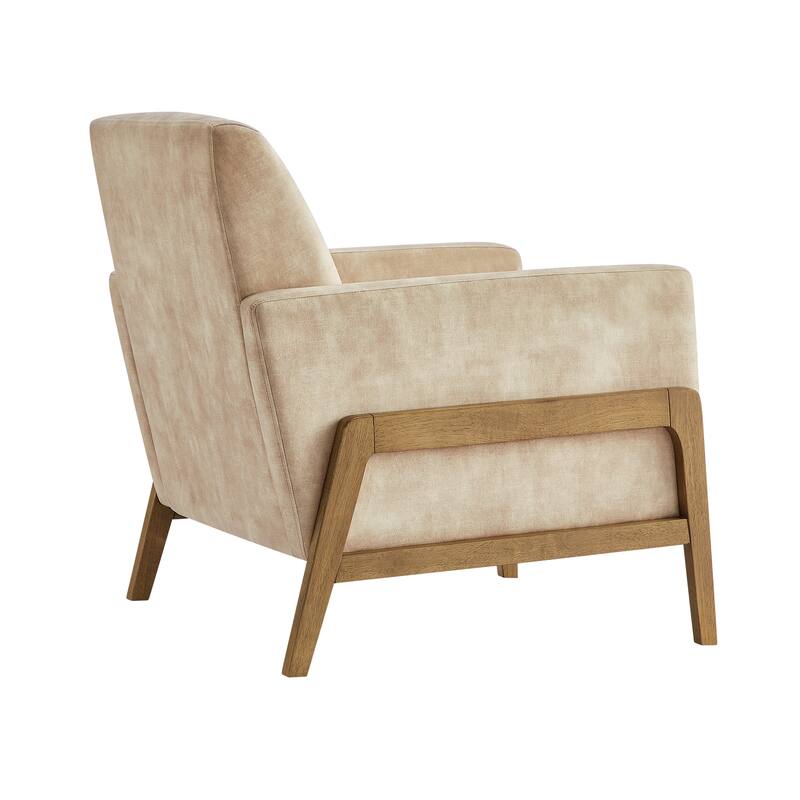 Margrate Wood Arm Tufted Back Accent Chair by Greyson Living