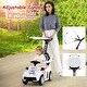 preview thumbnail 3 of 6, 3 in 1 Ride On Push Car Stroller Walking Toy with Canopy