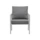 preview thumbnail 6 of 14, 34"H Set of 2 Aluminum Lounge Chair with Sleek Rope Accents and Comfortable Cushions, for Modern Outdoor and Indoor Spaces