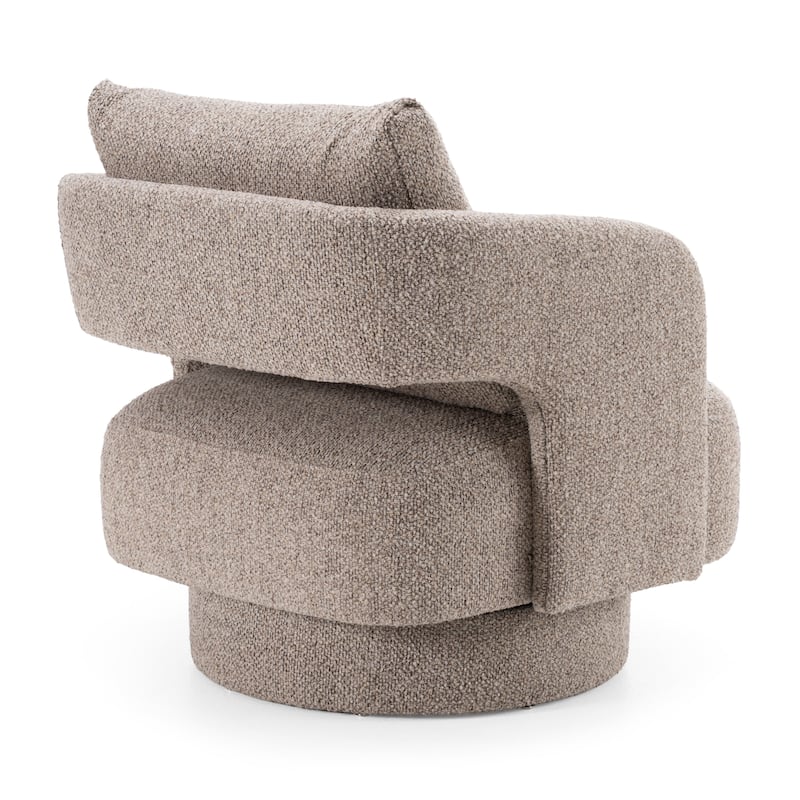 Divani Casa Johnny Modern Brown Fabric Accent Chair