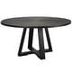 preview thumbnail 1 of 5, Uttermost Gidran Round Black Dining Table - 60"W x 30"H x 60"D 