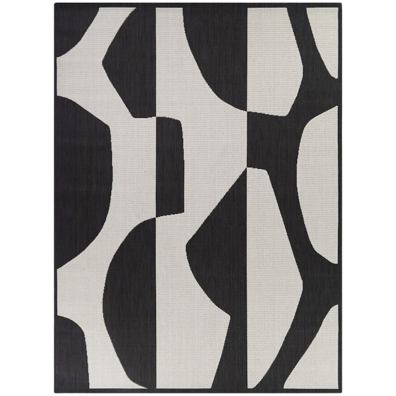 Rodin Modern Abstract Indoor/Outdoor Area Rug