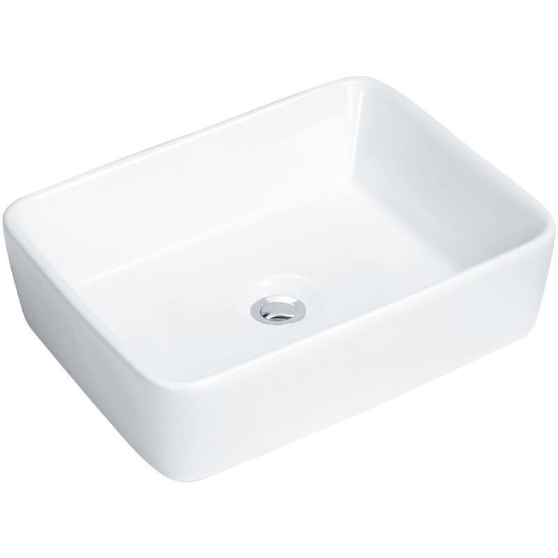 Karran USA VC-501 Valera 18-3/4" Rectangular Vitreous China Vessel - White