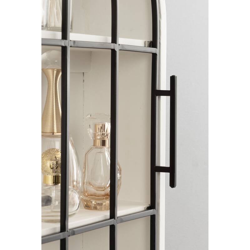 Kate and Laurel Megara Arched Wall Mounted Cabinet - 16x5x24