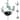 Metal Heron Rain Chain 102In Green Rustic Hanging Downspout Alternative Bell - 102 X 6 X 3 inches