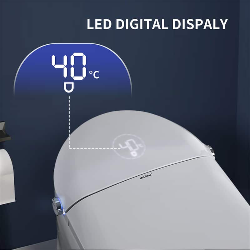 Tankless Smart Toilet with Auto Open/Close Lid