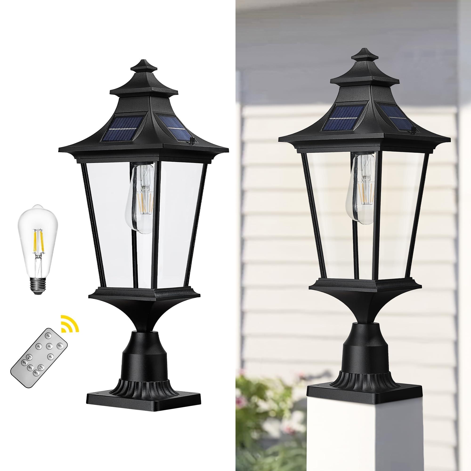 Farmhouse solar lantern on sale
