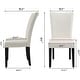 preview thumbnail 12 of 32, Faux Leather Dining Chairs Or Round Glass Dining Table