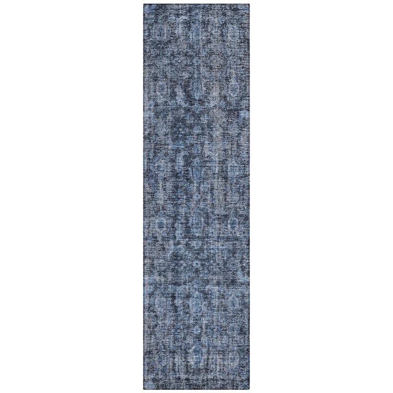 Machine Washable Indoor/ Outdoor Vintage Traditional Chantille Rug