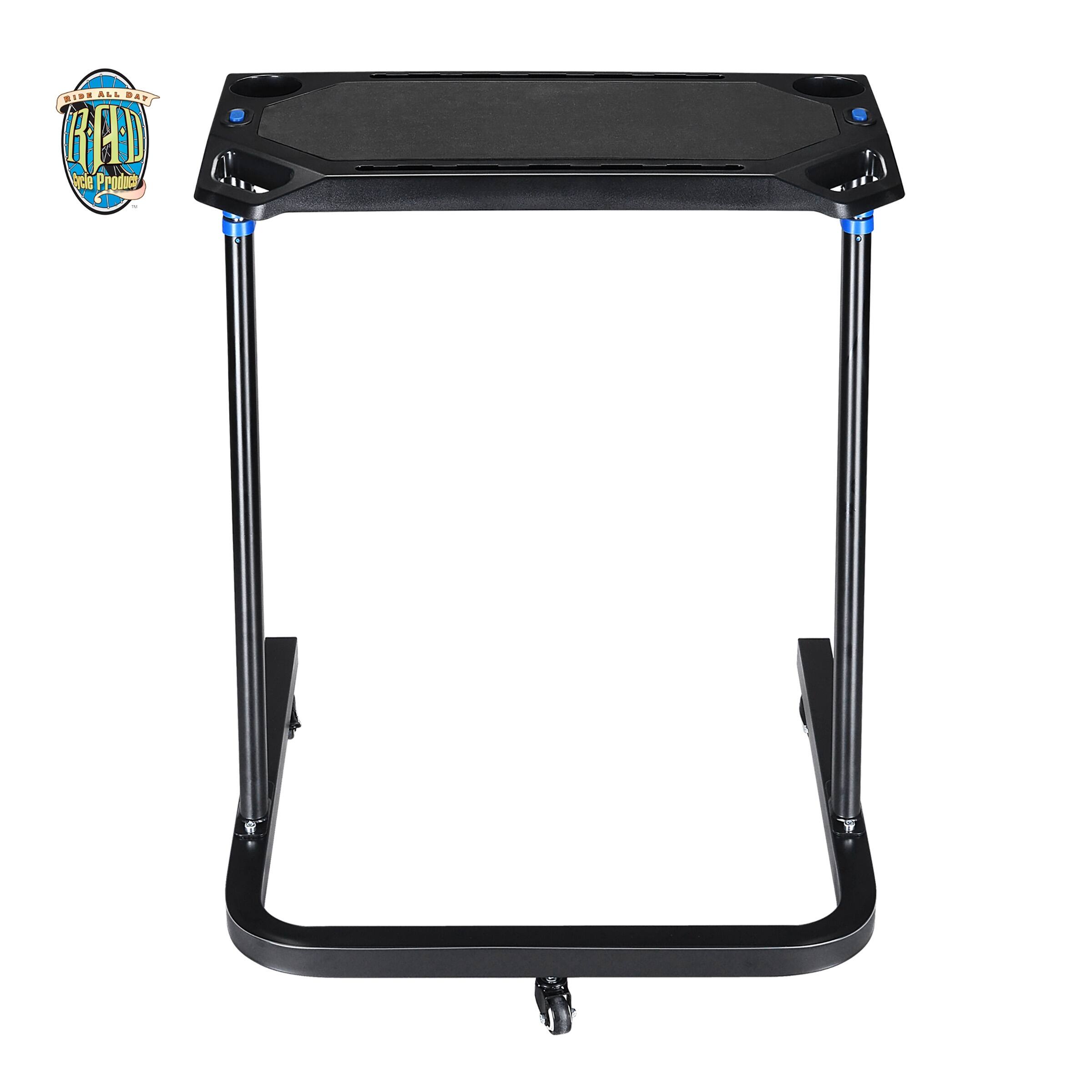 Adjustable Bike Desk Rolling Laptop Cart for Stationary Bike or