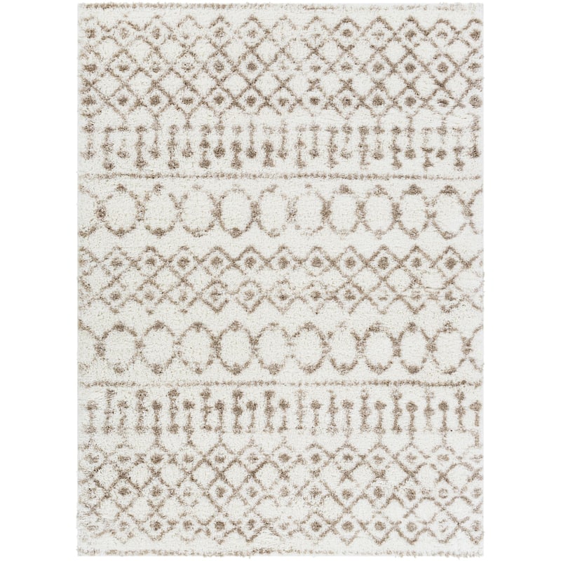 Livabliss Aliyah Shag Moroccan Tribal Area Rug