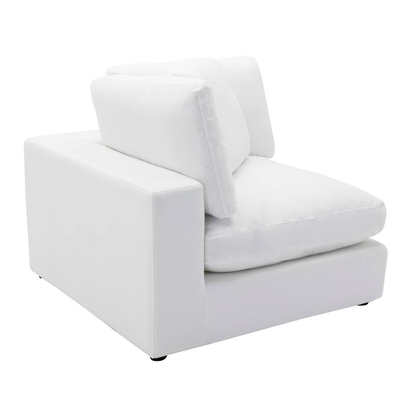 Roundhill Furniture Rivas Contemporary Feather Fill 8-Piece Modular Sectional Sofa