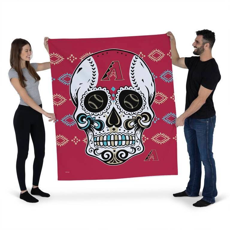 MLB Candy Skull Printed Wall Hanging